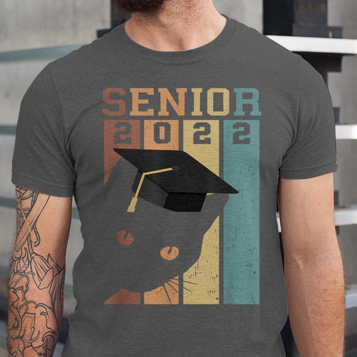 Class Of 2022 Graduation Cat Seniors Grad Unisex Jersey T-Shirt
