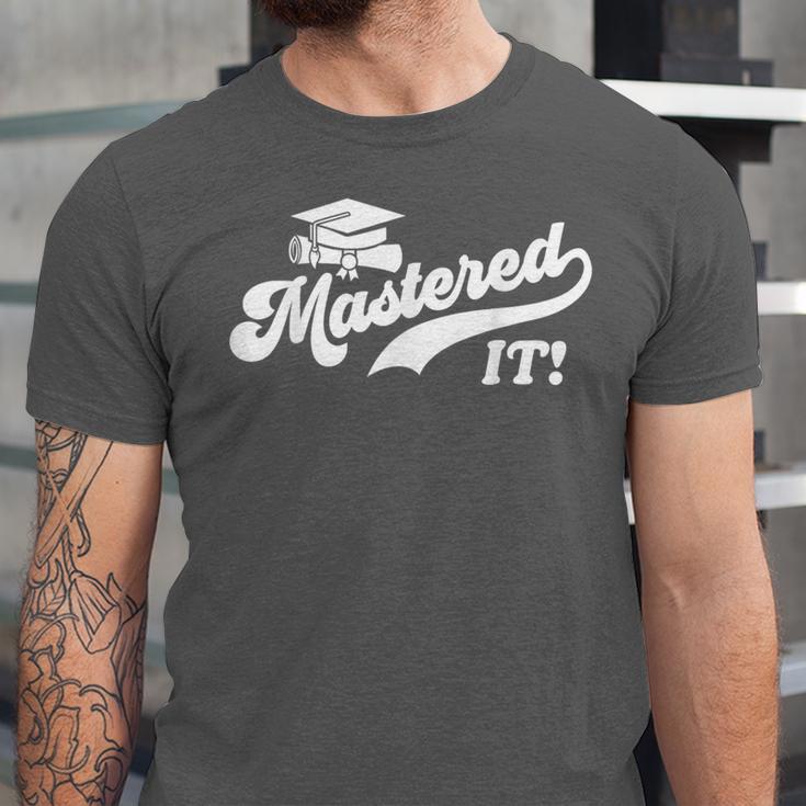 Class Of 2022 Mastered It College Masters Degree Graduation Unisex Jersey T-Shirt