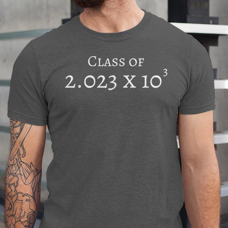 Class Of 2023 Math Exponent Senior Graduation Unisex Jersey T-Shirt