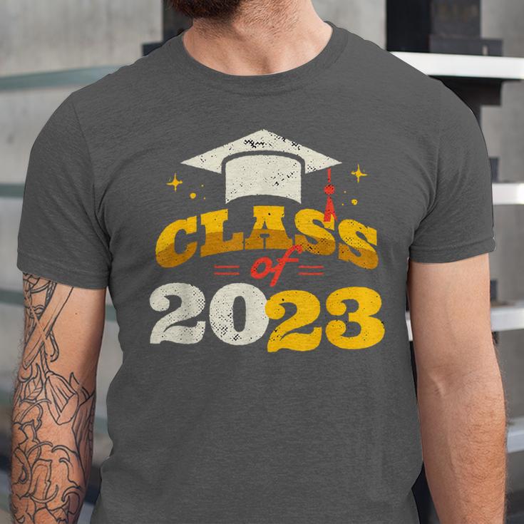 Class Of 2023 School Graduation Vintage Retro Class Of 2023 Unisex Jersey T-Shirt