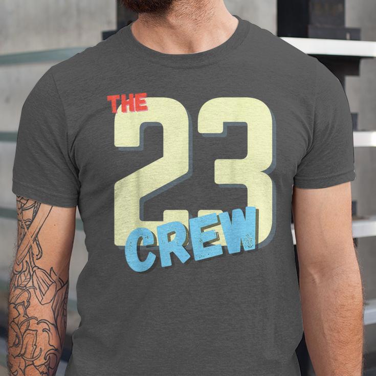 Class Of 2023 Seniors 23 Crew Senior Graduation Idea Unisex Jersey T-Shirt
