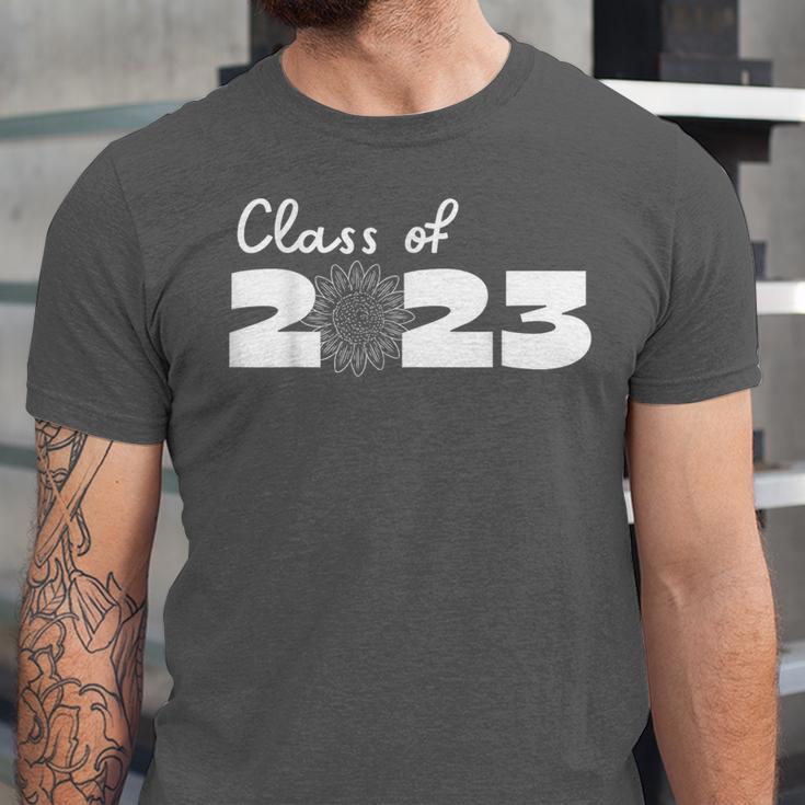 Class Of 2023 Seniors 23 Senior Graduation Idea Flower Unisex Jersey T-Shirt