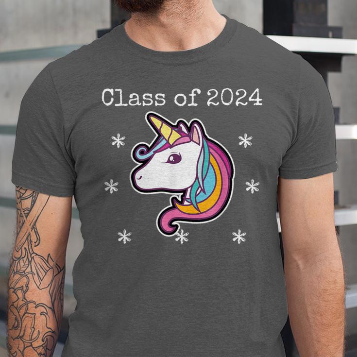 Class Of 2024 Graduation Year Unicorn Tee Shirt Unisex Jersey T-Shirt