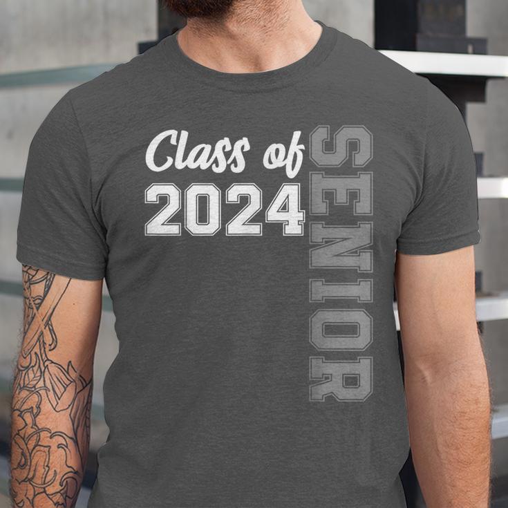 Class Of 2024 Senior 24 Shirt High School Graduation Party Unisex Jersey T-Shirt