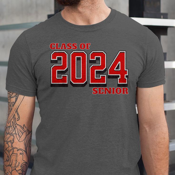 Class Of 2024 Senior Back To School Vintage Graduation Tee Unisex Jersey T-Shirt