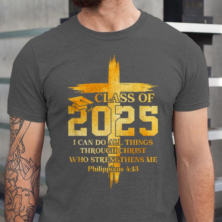 Class Of 2025 Christian Graduation Senior Graduate Men Women Unisex Jersey T-Shirt
