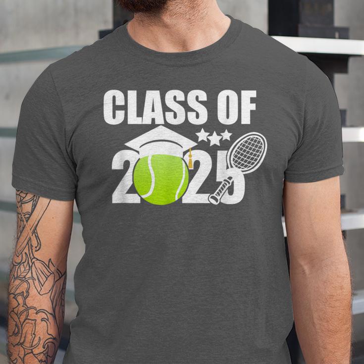 Class Of 2025 Graduation Senior Tennis Player Unisex Jersey T-Shirt