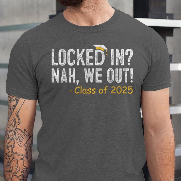 We Out Class Of 2025 Senior Graduation Graduate Grad Unisex Jersey T-Shirt