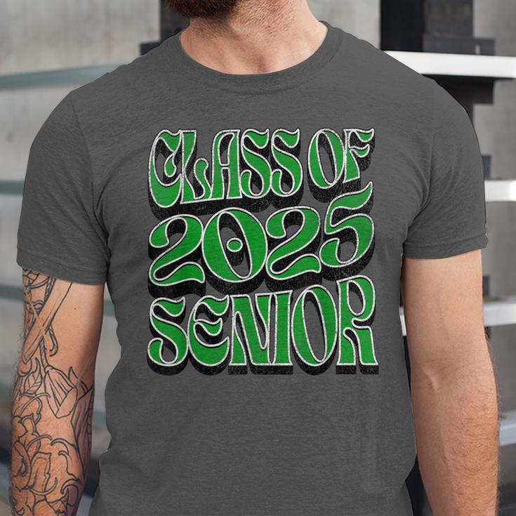 Class Of 2025 Senior Green Student Graduation Unisex Jersey T-Shirt