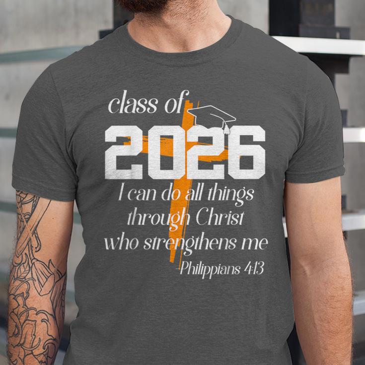 Class Of 2026 Christian Graduation Senior Graduate Unisex Jersey T-Shirt