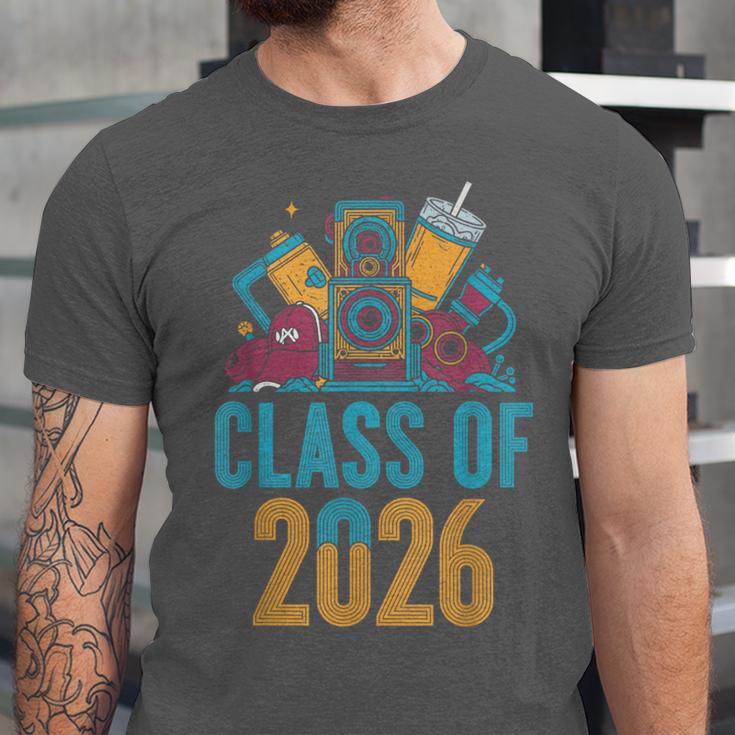 Class Of 2026 Retro Graduation Memory Nostalgia For Seniors Unisex Jersey T-Shirt