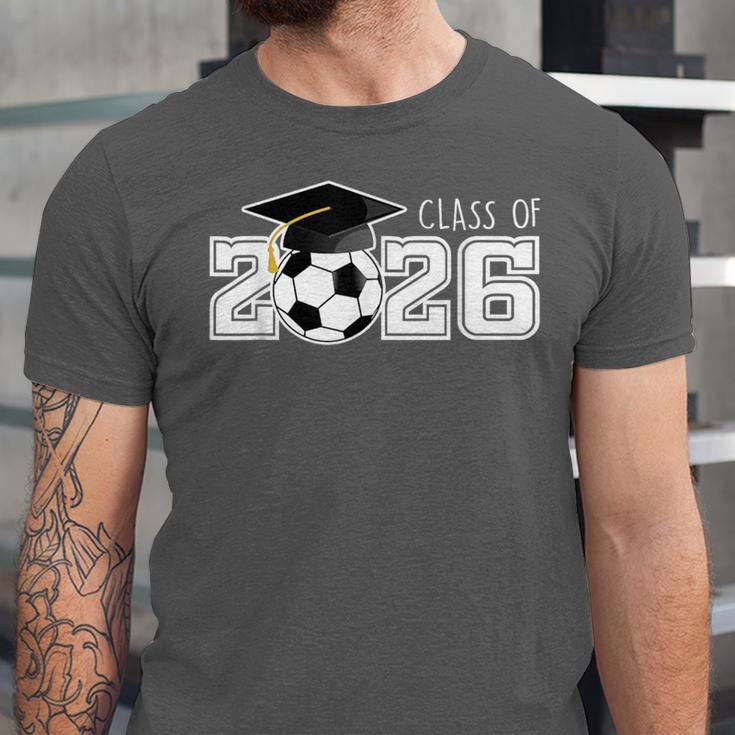 Class Of 2026 Senior 2026 Soccer High School Graduation Unisex Jersey T-Shirt