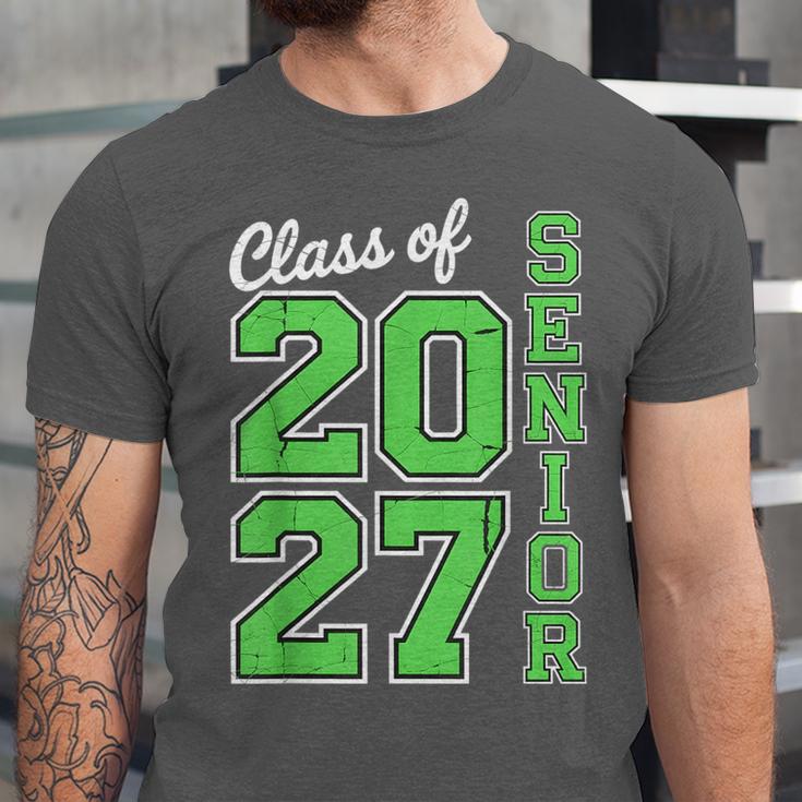 Class Of 2027 Senior 27 High School Graduation Senior 2027 Unisex Jersey T-Shirt
