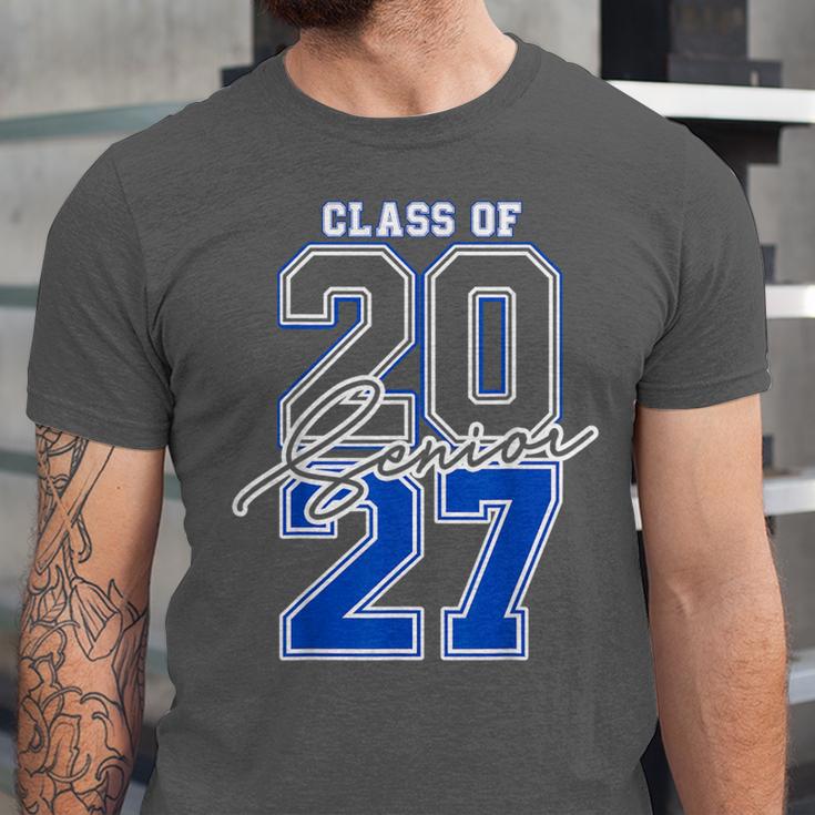 Class Of 2027 Senior 2027 Graduation Unisex Jersey T-Shirt