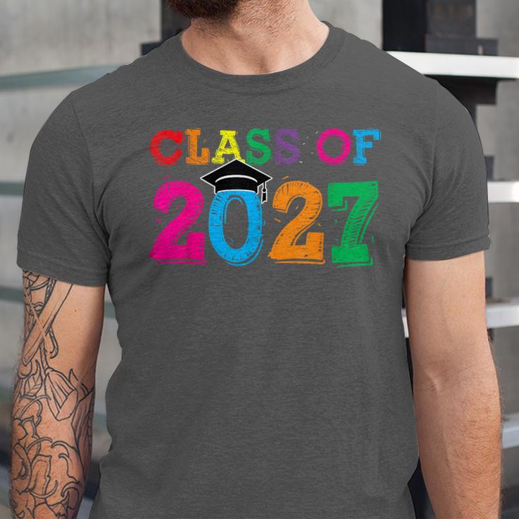 Class Of 2027 Shirt For Boys And Girls Fun 2027 Graduation Unisex Jersey T-Shirt