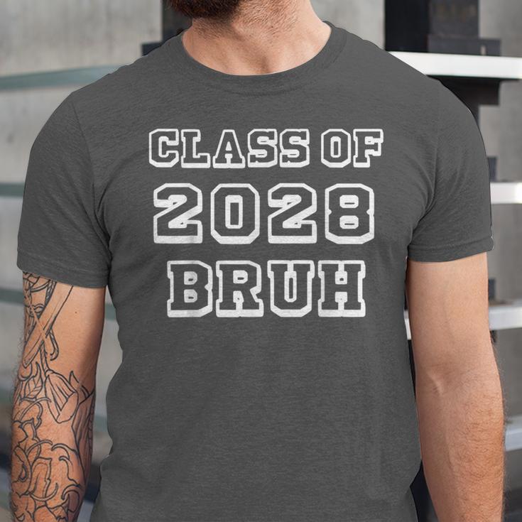 Class Of 2028 Bruh Graduation School Leavers Students Unisex Jersey T-Shirt