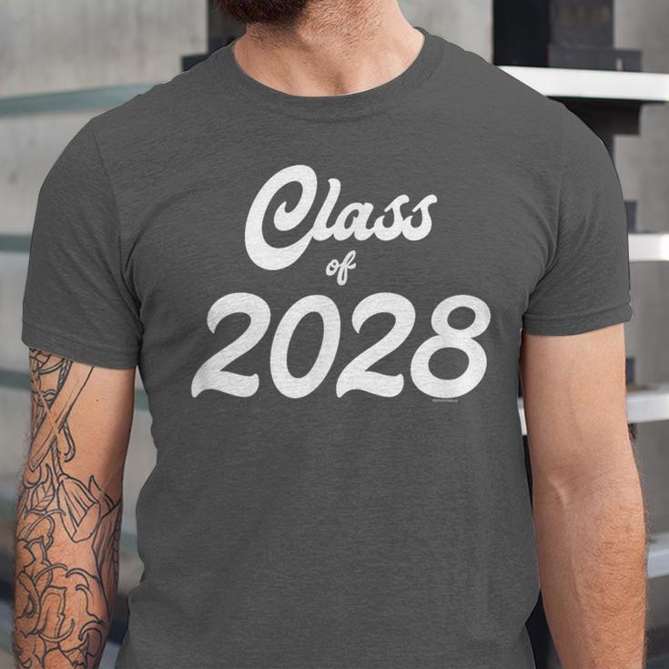 Class Of 2028 Shirt Graduation Him Her Senior Class Unisex Jersey T-Shirt