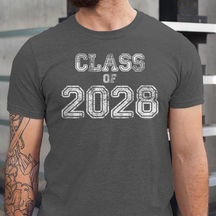 Class Of 2028 Shirt Senior 2028 Graduation Him Her Unisex Jersey T-Shirt