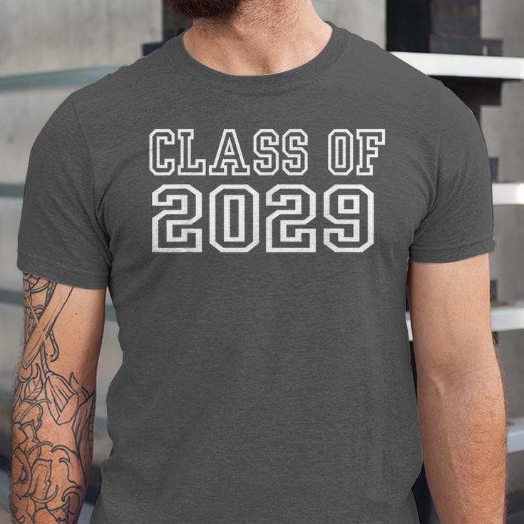 Class Of 2029 Graduation School Vintage Spirit Senior 2029 Unisex Jersey T-Shirt