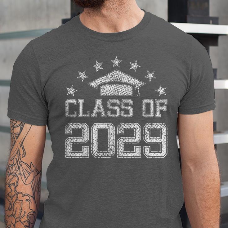 Class Of 2029 Grow With Me Graduation Back To School Unisex Jersey T-Shirt