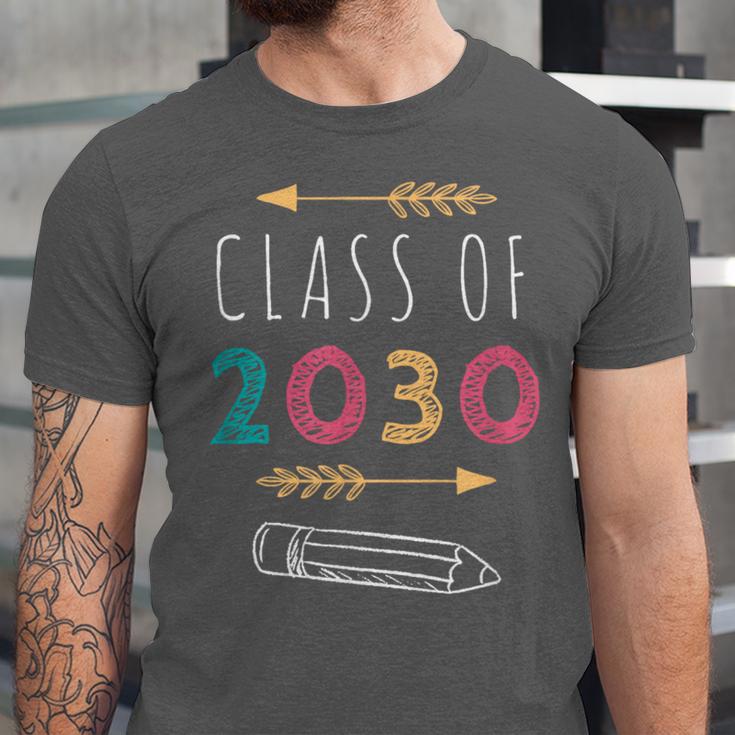Class Of 2030 Grow With Me 2nd Grade Graduation Unisex Jersey T-Shirt