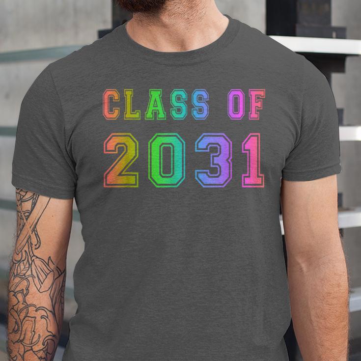 Class Of 2031 High School Graduation Date Kindergarten Shirt Unisex Jersey T-Shirt