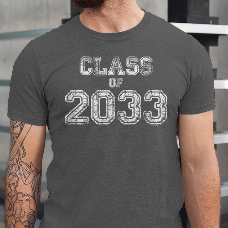 Class Of 2033 Shirt Senior 2033 Graduation Him Her Unisex Jersey T-Shirt