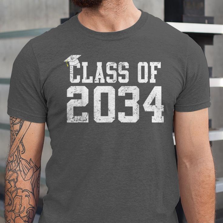 Class Of 2034 Grow With Me First Day Of School Graduation Unisex Jersey T-Shirt