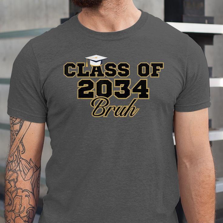 Class Of 2034 Senior 2034 Graduation Bruh Unisex Jersey T-Shirt
