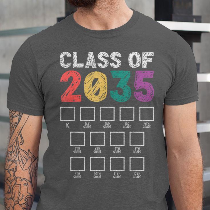 Class Of 2035 Graduation Check List Unisex Jersey T-Shirt