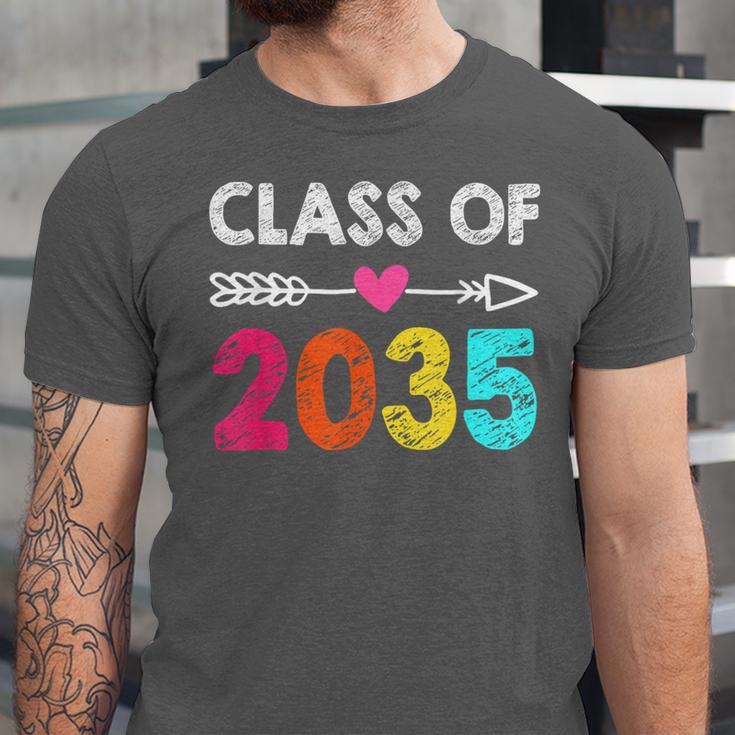 Class Of 2035 Kindergarten Pre K Grow With Me Graduation Unisex Jersey T-Shirt