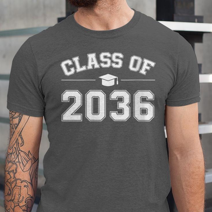 Class Of 2036 Grow With Me First Day Of School Graduation Unisex Jersey T-Shirt