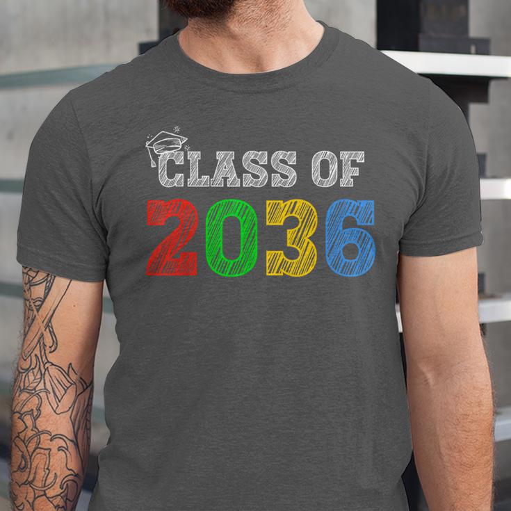 Class Of 2036 Grow With Me Graduation First Day Of School Unisex Jersey T-Shirt