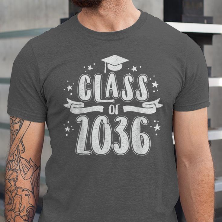 Class Of 2036 Last First Day Of School Graduation Men Women Unisex Jersey T-Shirt