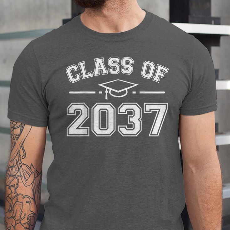 Class Of 2037 Grow With Me Graduation First Day Kindergarten Unisex Jersey T-Shirt