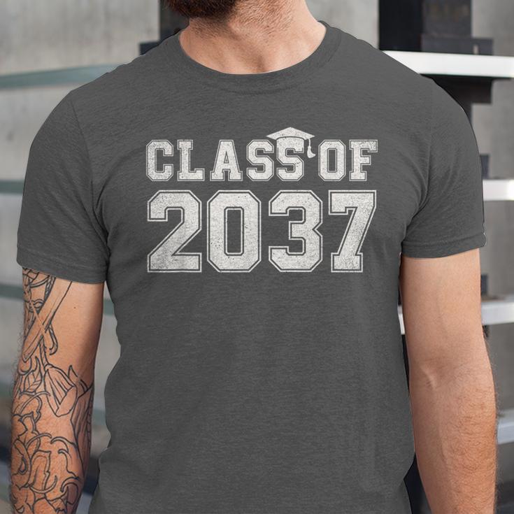 Class Of 2037 Kindergarten To Graduation First Day Of School Unisex Jersey T-Shirt