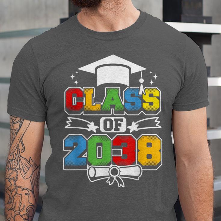 Class Of 2038 First Day Of School & Graduation 2038 Unisex Jersey T-Shirt