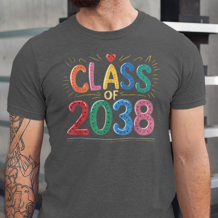 Class Of 2038 Pre K Graduate Preschool Graduation Unisex Jersey T-Shirt