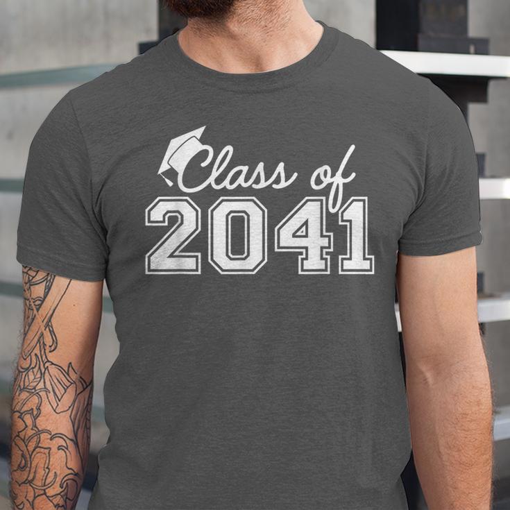 Class Of 2041 Grow With Me Graduation First Day Of School Unisex Jersey T-Shirt
