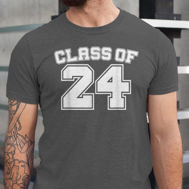 Class Of 24 2024 School Tee Shirt Graduation Class Party Unisex Jersey T-Shirt