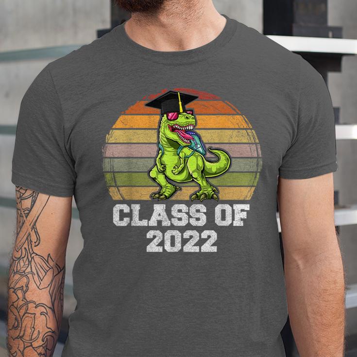 Class Of Dinosaur Apparel 2022 Graduation Graduate Dino Boy Unisex Jersey T-Shirt