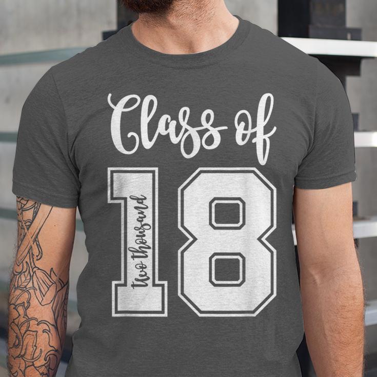 Class Of Two Thousand 18 Shirt Graduation T-Shirt Unisex Jersey T-Shirt