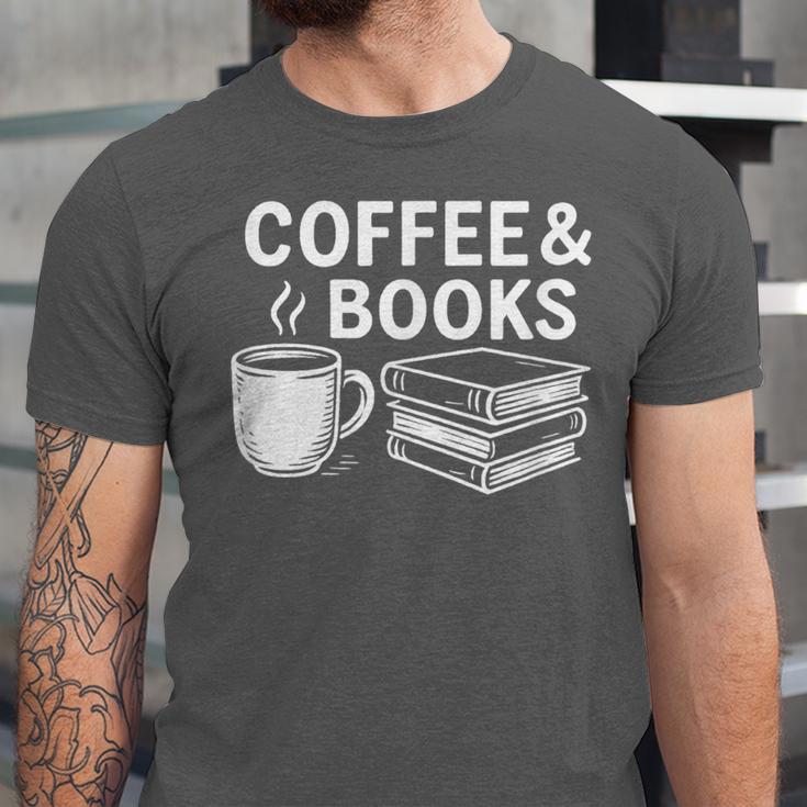 Coffee & Books Unisex Jersey T-Shirt Coffee & Books Unisex Jersey T-Shirt