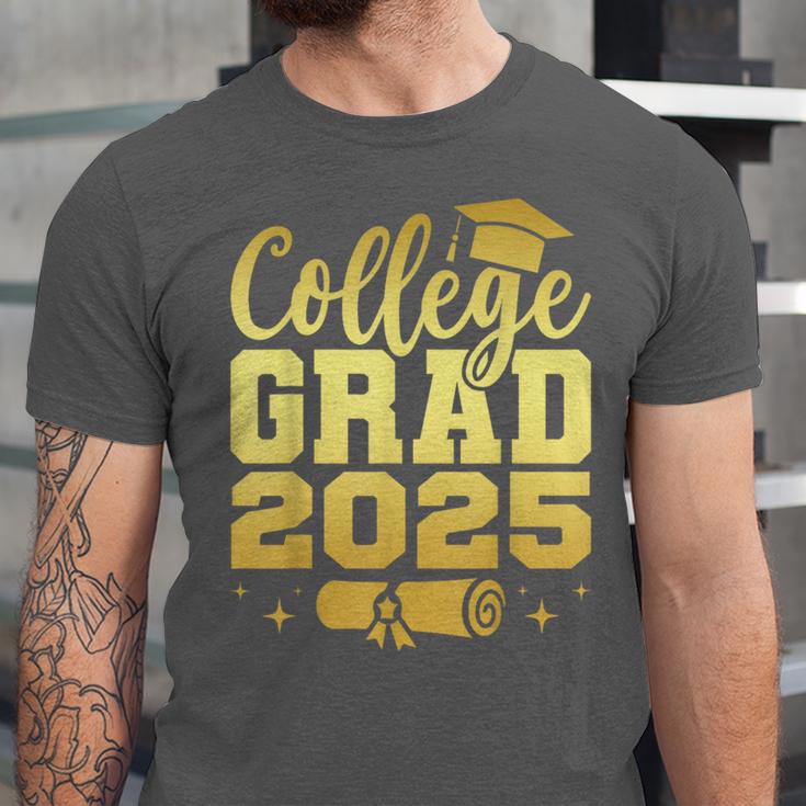 College Grad Class Of 2025 Senior Graduate Graduation Unisex Jersey T-Shirt
