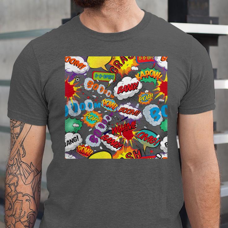 Comic Book Pop Art Modern Fun Unisex Jersey T-Shirt
