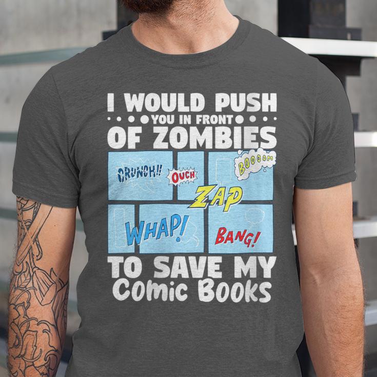 Comics Collecting Book Collector Guide Comics Lover Unisex Jersey T-Shirt