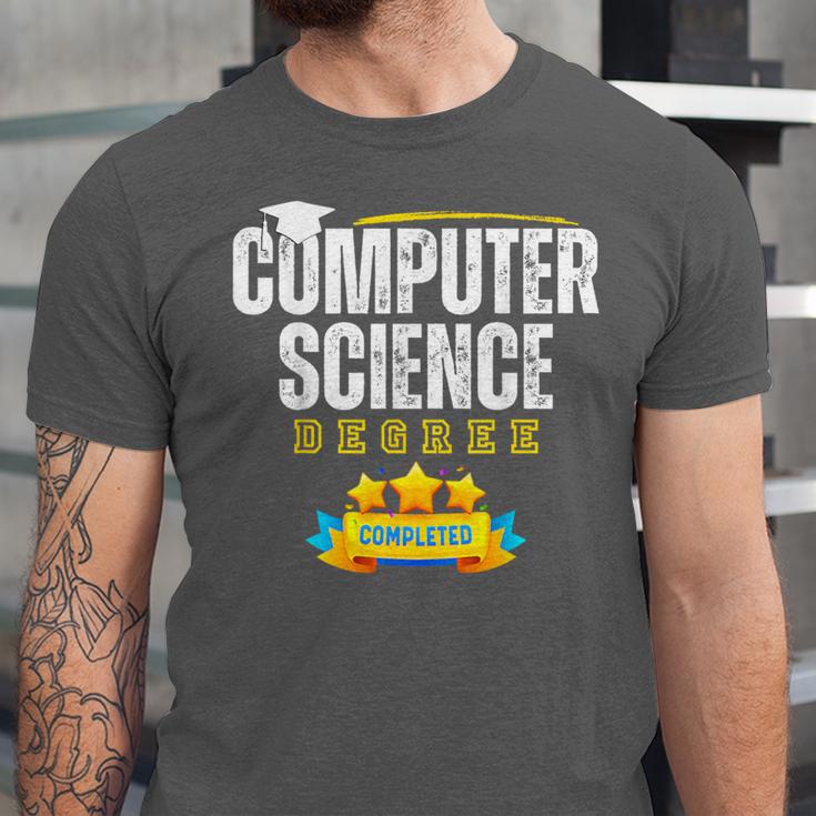 Computer Science Degree Graduation Senior Celebration Grad Unisex Jersey T-Shirt