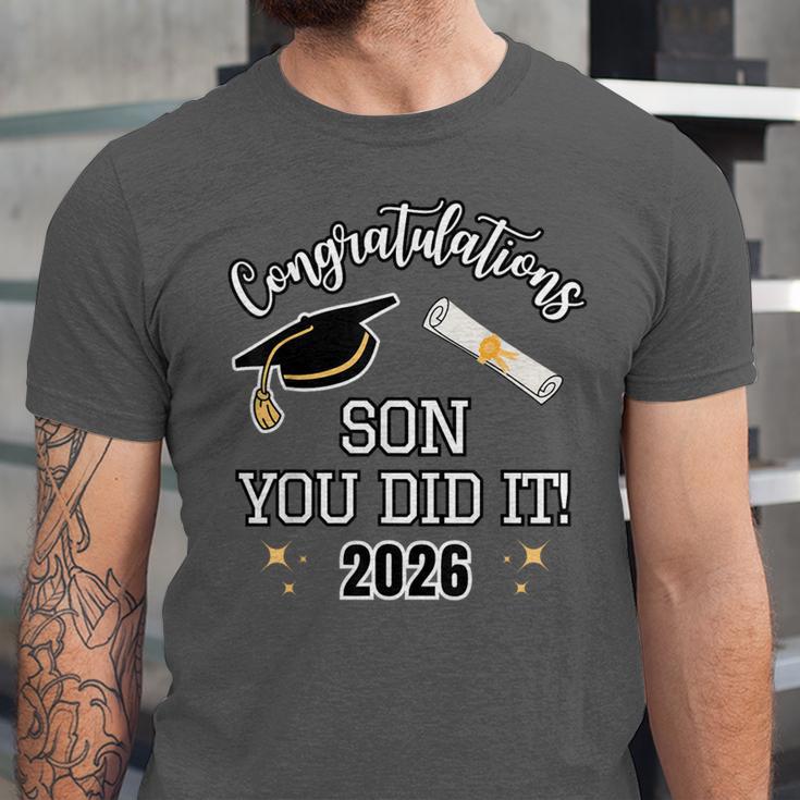 Congratulations Son You Did It Son Graduation 2026 Unisex Jersey T-Shirt