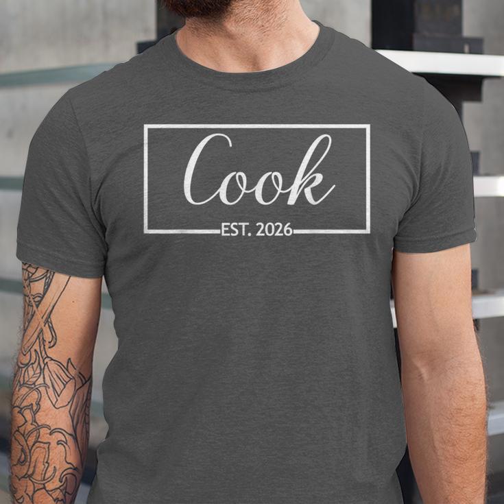 Cook Est 2026 Chef Cooking Culinary School Graduation Unisex Jersey T-Shirt