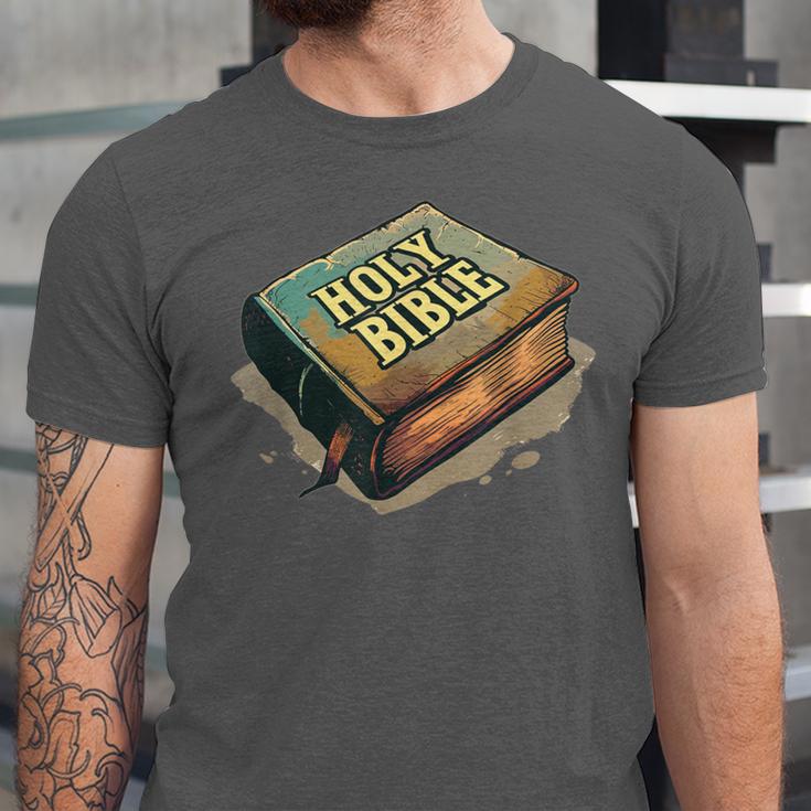 Cool Holy Bible Book Costume For Man And Woman Unisex Jersey T-Shirt